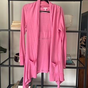 Lilly Pulitzer Draped Pink Cardigan
